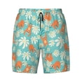 thumbnail image 7 of Goofa Cute Sloth on Floral Tree Printed Men's Swim Trunks Board Shorts Quick Dry Mens Swimming Trunks with Compression Liner,Breathable Fit Hawaii Beach Shorts-Medium, 7 of 7