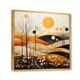 thumbnail image 2 of Designart "Meadow Bold Geometric landscapes II" Abstract Floater Framed Canvas Print, 2 of 7