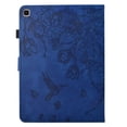 thumbnail image 5 of ELEHOLD Case For iPad Pro 11 2024 Embossed Flowers and Birds Leather Tablet Case, Slim Back Smart Cover, Full Body Protection, Kickstand,with Card Pocket, Darkblue, 5 of 10