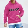 thumbnail image 2 of CONFREE Mens Hoodie City Letter Prints Hoodies For Men Graphic Long Sleeve Casual Pullover Hooded Sweatshirts With Pockets, 2 of 4