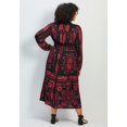 thumbnail image 2 of Avenue Women's Plus Size Eliana Scarf Placement Print Dress, 2 of 2