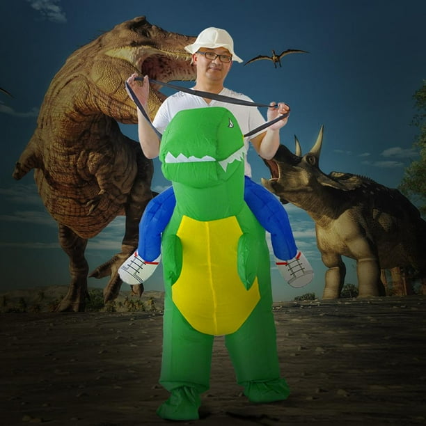 Disfraz Premium Disfraz de dinosaurio inflable para montar en 3D disfraz de Halloween traje de Cosplay L Kuymtek multicolor Adulto Unica para Unisex Walmart en linea