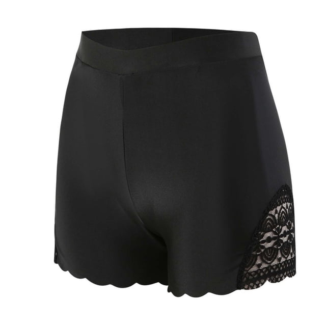 Fashion Woman Solid Color Swim Surf Sand Comfort Lace Swimming Trunks
