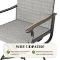 thumbnail image 5 of UDPATIO Outdoor Dining Chairs Set of 4, All Weather Swivel Patio Chairs, Outdoor Furniture for Backyard Deck, Light Grey, 5 of 8