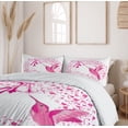 thumbnail image 6 of Ambesonne Animal Duvet Cover Set, Hummingbird Flower Dots, 2-Calking, Pink Fuchsia, 6 of 7