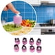 thumbnail image 1 of Prensa De Acero Inoxidable Molde para galletas y wonton de comida para bebés, herramienta prensable morada para moler frutas y verduras (8 unidades) JASKFLY, 1 of 9