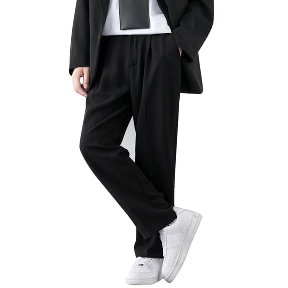 Vedolay Mens Work Pants Casual Outdoor Pants Classic Loose Fit Work Wear Black,S