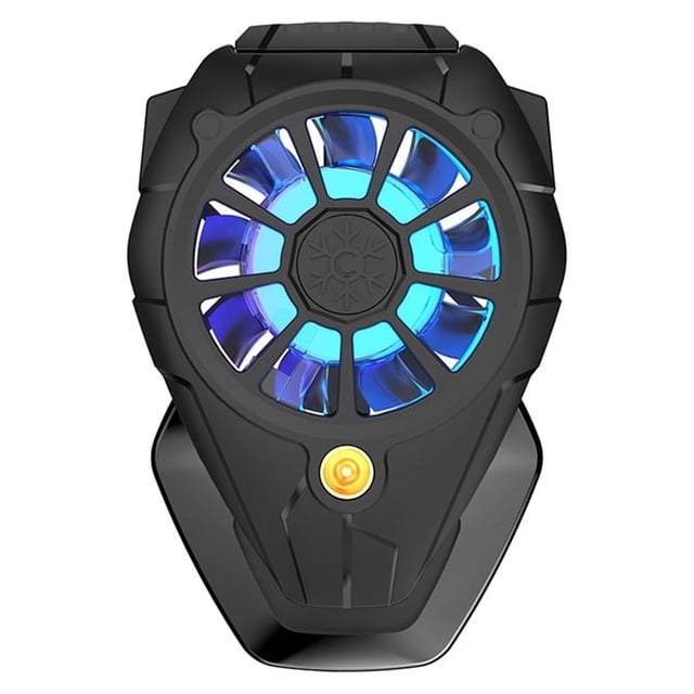 Sidaley Radiador para teléfono móvil, iluminación RGB, 3 velocidades de engranaje, almohadilla de silicona con ajustable, accesorios para Teléfono y Comunicación Negro