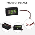 thumbnail image 3 of Chendee 0.56 Inch Led Digital 2-Line Dc Voltage Table Red Blue Green Dc 5-120V Voltmeter,Green, 3 of 9