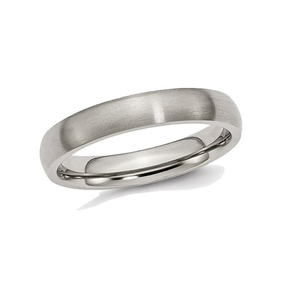 Gem & Harmony Mens 4mm Comfort Fit Titanium Wedding Band Ring for Men