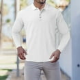 thumbnail image 2 of KDFJPTH Polo Shirt for Men Long Sleeve 0 Tops White Xxl, 2 of 5