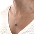 thumbnail image 4 of Gemistry Genuine Black Onyx Gemstone 925 Sterling Silver Pendant Necklace with 18 Inch Cable Chain, 4 of 4