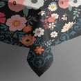 thumbnail image 4 of Rectangle Boho Style Waterproof Tablecloth 60×102 Inch, Bohemian Colorful Floral Reusable Indoor/Outdoor Durable Table Cover for Party Kitchen Dinner Room Decor, 4 of 6
