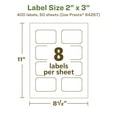 thumbnail image 6 of Avery EcoFriendly Rectangle Scalloped Labels, 2" x 3", 400ct, 6 of 10