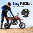 thumbnail image 4 of QEASET Red 39cc 4-Stroke Gas Mini Bicycle Ride-On Toy Off-Road Motorcycle, Rear Suspension, Disc Brakes, 165 lbs Capacity, 4 of 9