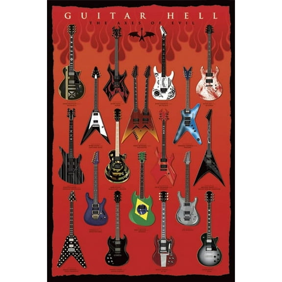 Guitar Hell - The Axes of Evil Poster (24 x 36)