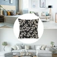thumbnail image 5 of Pillow Case Black Leaves Farmhouse Pillow Covers Abstract Boho Floral Plants Spring Pillows 16"x16" Home Decoration for Sofa Couch Living Bed Room, 5 of 7