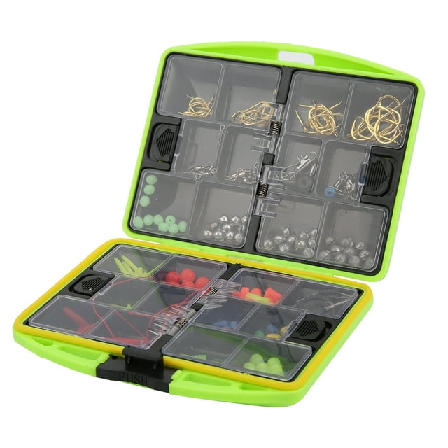 Caja de juego de herramientas de pesca, cuentas de señuelo de pescado, caja de aparejos de pesca, juego de herramientas de pesca a medida para la perfección