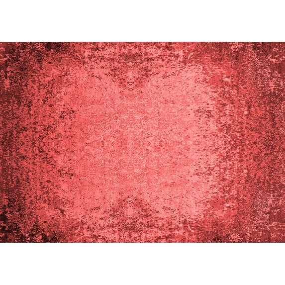 Ahgly Company Indoor Rectangle Oriental Red Industrial Area Rugs, 2' x 5'