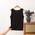 thumbnail image 2 of SAWOBUUN Women Polka Dot Tank Top Crew Neck Sleeveless Casual Slim Fit Summer Going Out Basic Top, 2 of 5