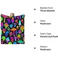 thumbnail image 6 of Mushroom Blanket for Kids Adults Lightweight Flannel Throw Blanket for Sofa Couch Living Room Bed Gift Ultra Soft Summer Blanket, Air Conditioner Blanket (60''''x80''''), 6 of 6