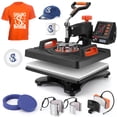 thumbnail image 1 of 6 in 1 Heat Press Machine 12x15inch, T-Shirt Pressing Machine Slide Out Design with Digital Controller, Heat Press Transfer Combo for T-Shirt/Hat/Cap/Mug/Plate, 1 of 7