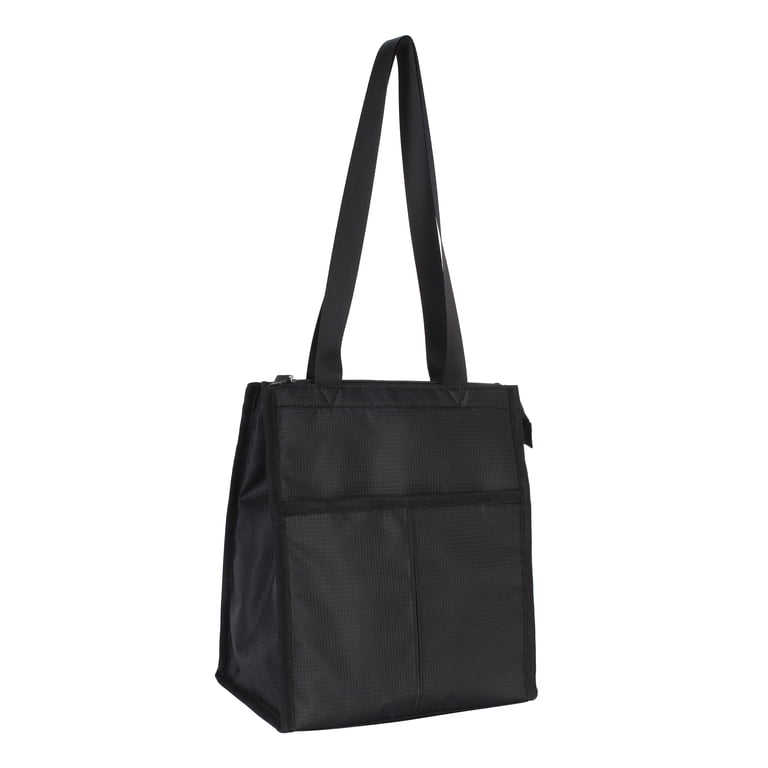 Mainstays Black Polyester Reusable Lunch Bag, 7.5L photo 2