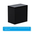 thumbnail image 3 of Uxcell 2"x2"x1" Jewelry Display Riser Polished Acrylic Cube Display Stand Block Collection Showcase, Black, 3 of 5