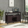 thumbnail image 2 of HOMCOM Buffet Bahut Crédence Armoire de Rangement avec Tiroir Casier à Vin, 2 of 9