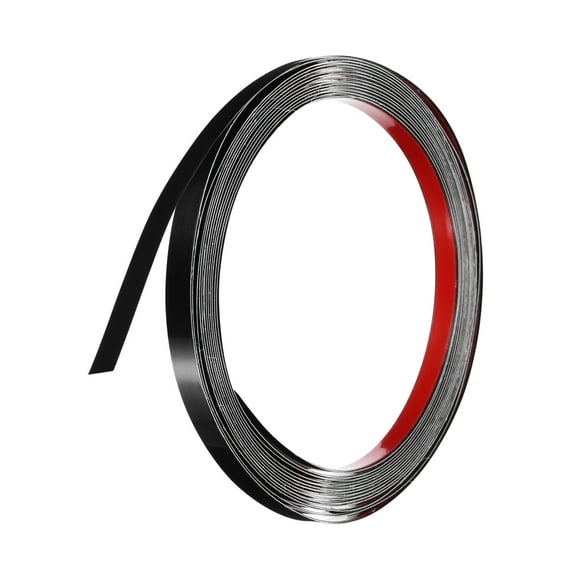 Uxcell Black Trim Peel and Stick, Self Adhesive Mirror Trim Border 32.8ft x 0.4" for Mirror Frame Wall Cabinet Tile Edge Molding