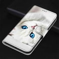 thumbnail image 4 of Dteck Flip Phone Case for Google Pixel 7 Pro 2022 Magnetic Shockproof Wallet Card Slot Holder Kickstand Slim Cover, White Cat, 4 of 4