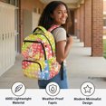 thumbnail image 4 of Chririnla Corgi Paw Print Pattern Backpack for School Boys with Lightweight multi-tasche School Bag, Multi-Pocket 17 Inch Bookbag for Travel Back to School Daily Use, 4 of 9