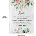 thumbnail image 5 of Gifts for Mom from Daughter Son, Mom Birthday Gifts for Mom Throw Blanket, Mom Gifts for Birthday Soft Flannel Blanket 60x50inch Mom Blanket, 5 of 5