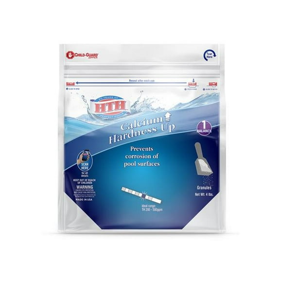 HTH 4 lbs Granule Calcium Hardness Increaser - Pack of 3