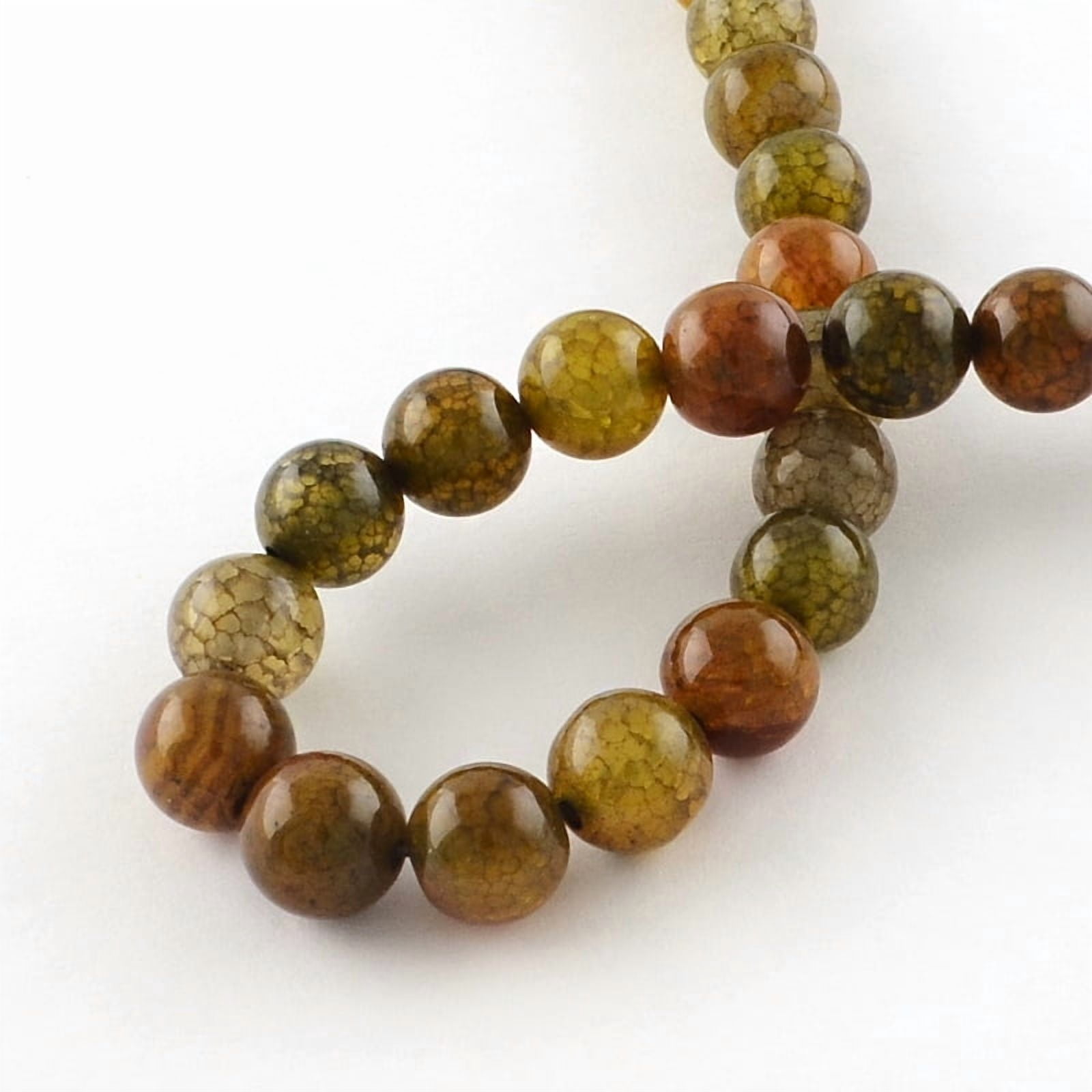10 Strand Dyed Natural Dragon Veins Agate Round Bead Strands 6mm Hole: 1mm about 62pcs/strand 15.7 inch