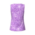 thumbnail image 5 of Picia Lilac Glittering Pattern Women's Workout Tank Top,Breathable Activewear,Slim Fit Athletic Top,Versatile Workout Moisture-wicking top-Small, 5 of 9