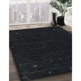 thumbnail image 3 of Ahgly Company Machine Washable Indoor Rectangle Contemporary Gunmetal Green Area Rugs, 3' x 5', 3 of 7
