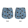 thumbnail image 3 of Yiaed Astronaut Print Women's Running Shorts with Liner 3 Zipper Pockets Elastic Workout Athletic Gym Yoga Shorts-Small, 3 of 7