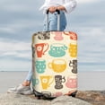 thumbnail image 6 of Picia Vintage Cup Luggage Protector Cover Thicken Suitcase Protector Cover Fit 18-32 Inch Luggage-Small, 6 of 9