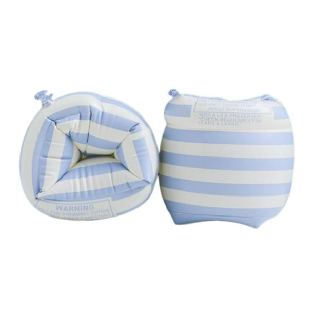 brazaletes de natación,Brazaletes de natación pequeños Adultos Principiantes,bandas inflables del brazo de la natación de del brazo,natación flota Raya azul Sunnimix brazaletes de natación
