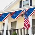 thumbnail image 5 of Darzheoy American Flag Patriotic Bunting USA Pleated Fan, 1.5X3 ft Large US Bunting Flags Half Fan 4th of July Decorations US Flag Banners Independence Day Memorial Day Outdoor Decor, 5 of 8