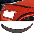 thumbnail image 2 of Ikon Motorsports Trunk Spoiler Compatible with 13-18 Mercedes-Benz CLA W117 Sedan P Style Carbon Fiber Red Line Trim, 2 of 7