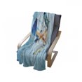 thumbnail image 4 of Fish Soft Flannel Fleece Throw Blanket, Underwater Themed Ornamental Fish in the Style of Polygon Graphics Pattern, Cozy Plush for Indoor and Outdoor Use, 50" x 60", Blue and Sky Blue, by Ambesonne, 4 of 6