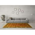 thumbnail image 3 of Ahgly Company Machine Washable Indoor Rectangle Oriental Yellow Traditional Area Rugs, 2' x 4', 3 of 4