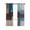 Blue Brown, variant on Teal Blue Blackout Curtains, Light Blocking Print Window Curtains, Brown White Minimalist Retro Smear Ombre Art Thermal Insulated Window Drapes for Living Room Kitchen Cafe 2 Panels, 104"W x 63"L
