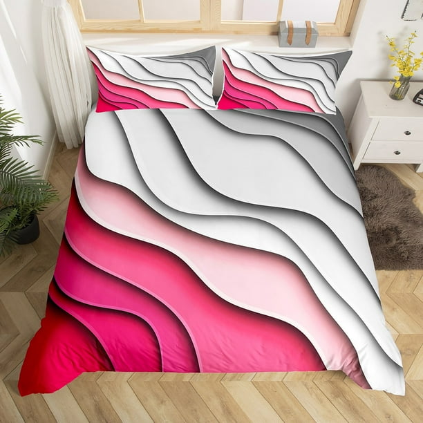 YST Minimalism Sea Comforter Cover Abstract Bed Set for Girls Women