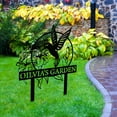 thumbnail image 3 of Custom Hummingbird Metal Garden Decor, Personalized Bird with Stakes Garden Sign, Flower Design Personalized Garden Sign, Custom Garden Name Sign, Home Gift, Large Outdoor Decor, Patio Decor, 3 of 6