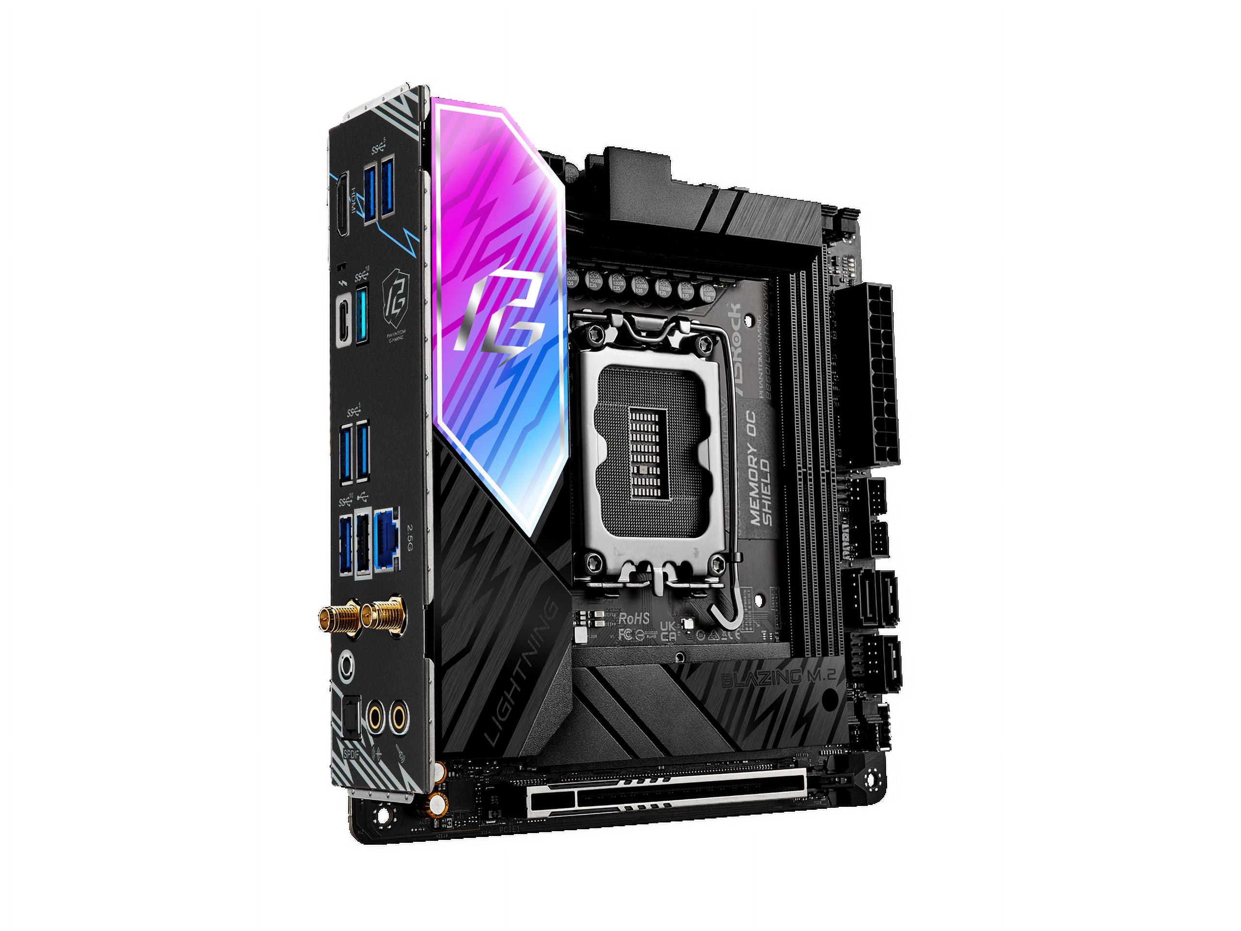 ASRock B860I Lightning WiFi LGA 1851 Intel B860 SATA 6Gb/s Intel Core Ultra DDR5 Mini ITX Motherboard