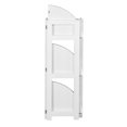 thumbnail image 6 of Romig Flip Flop 34 in 3 Shelf High Corner Folding, No Tools Assembly, Wood Bookcase- White, 6 of 8