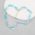 thumbnail image 2 of Collier Ras du Cou Turquoise Faux - Collier Charme Papillon Perlé Collier Court, 2 of 2